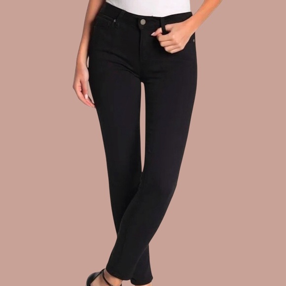 NWOT PAIGE Denim ‘Verdugo Ankle Length Jeans’ in “Black Crow” Size 25 - Picture 1 of 14
